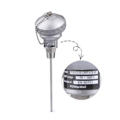 PT100 with junction box，PT100 RTD suitable for harsh environments