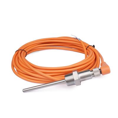 Sensor de temperatura RTD PT100 tipo sonda com conector M12 de 4 pinos