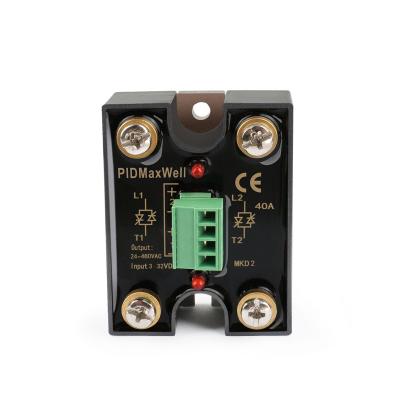 MKD2 dual channel SSR black housing terminal type