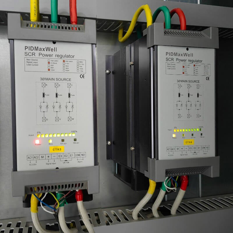 Como os reguladores de potência afetam o controle de temperatura no aquecimento elétrico industrial?